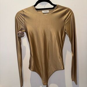 Aritzia Women's Gold Bodysuit